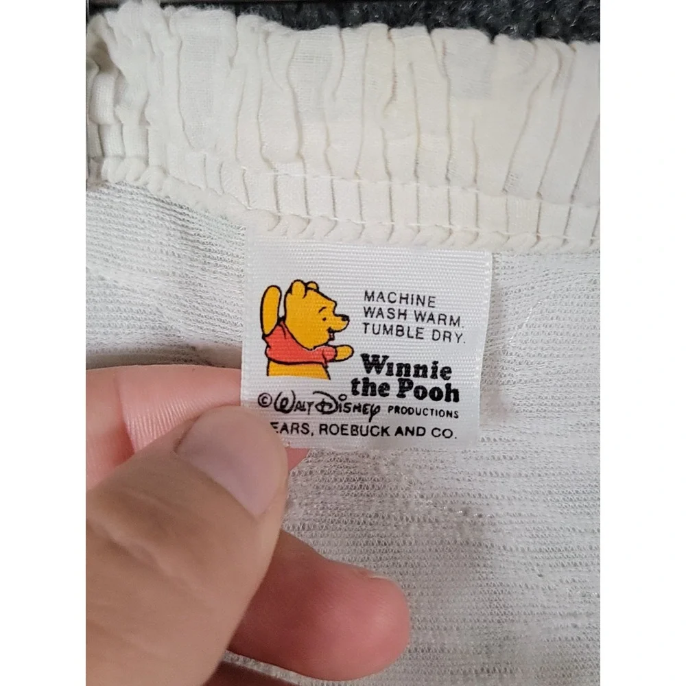 VTG 70s 80s Sears Winnie The Pooh Hundred Acre Woods Quilted Baby Crib Blanket